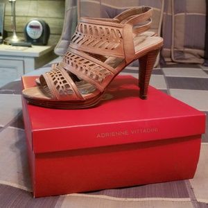 Light tan leather shooties by Vittadini